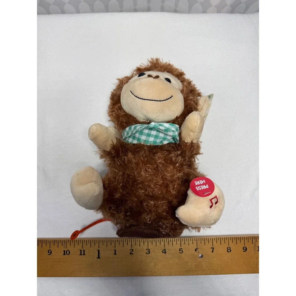 Cuddle Barn‎ Sweet Cheeks Monkey Plush Toy Interactive Sound Voice Talking